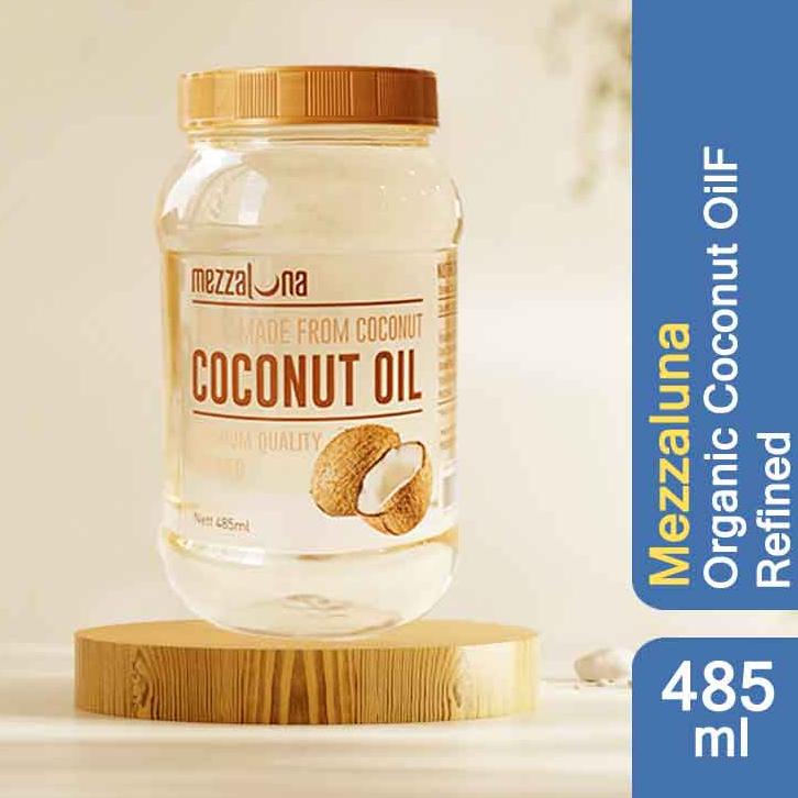 

PROMO✔️✔️-Minyak Kelapa Organik 485ml Mezzaluna coconut Oil Refined RBD