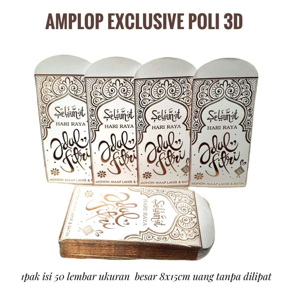 

1Pak Amplop Lebaran Ukuran Besar Isi 50 Lembar Premium Mewah Angpau Ukuran L Poli Exclusive