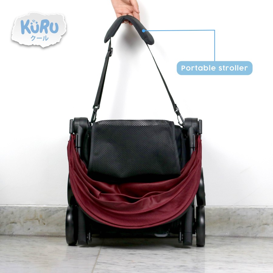 KURU Triton Compact Size Stroller | Kereta Dorong Bayi Cabin Size