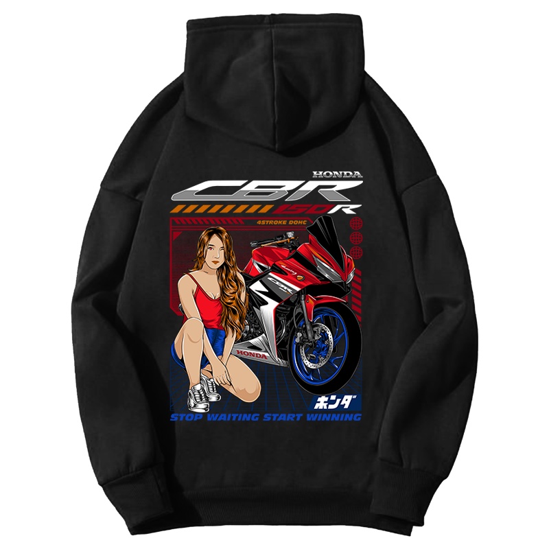 HOODIE FLEECE SUNMORI PRIA WANITA MOTOR CBR150R FACELIFT