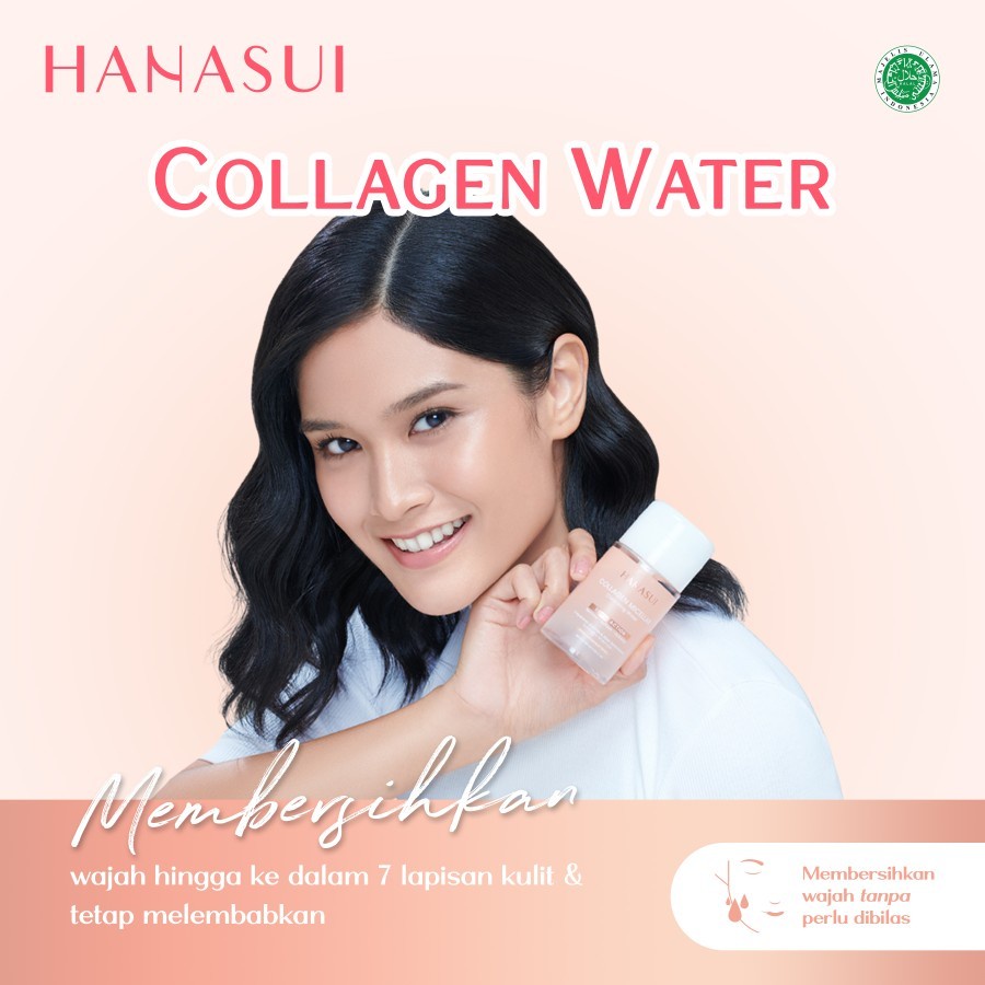 Hanasui Collagen Micellar cleansing water pembersih wajah glowing cera