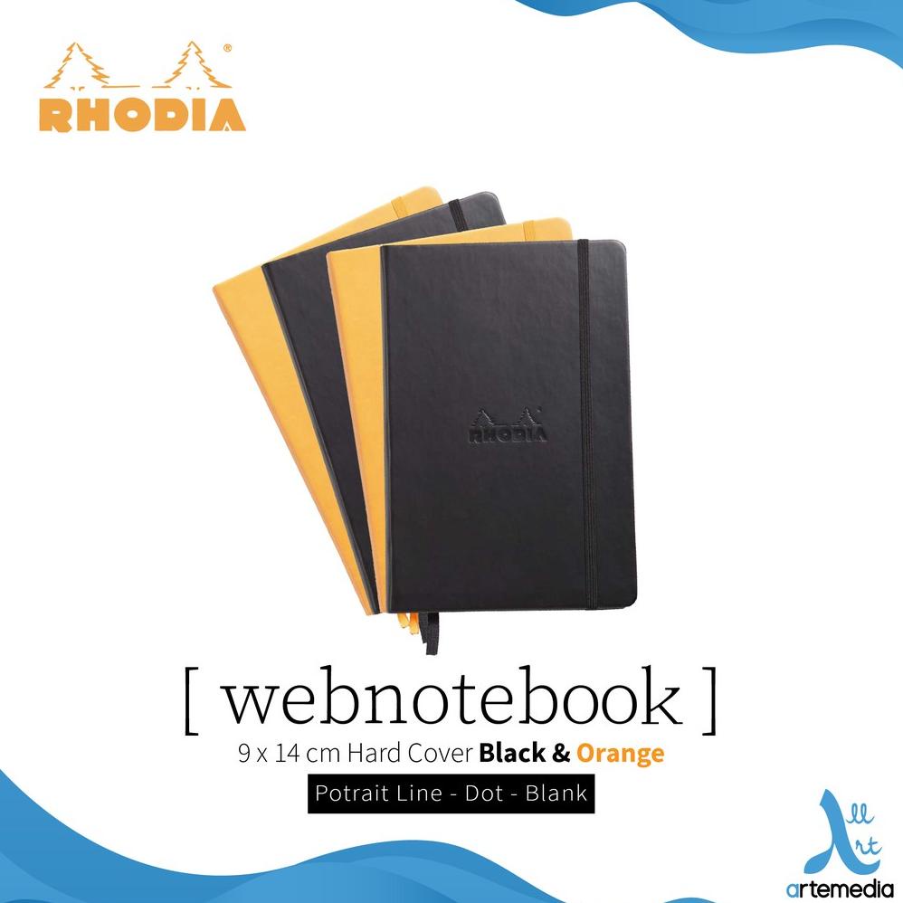 

Buku Catatan Rhodia Webnotebook 9x14cm Hard Cover Notebook