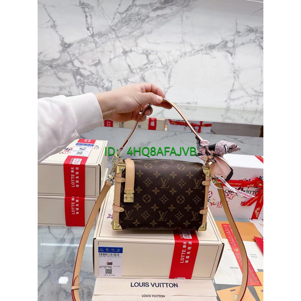 Original LV/Louis Vuitton Classic Fashion Latest Soft Box Side Trunk Handheld One Shoulder Crossbody