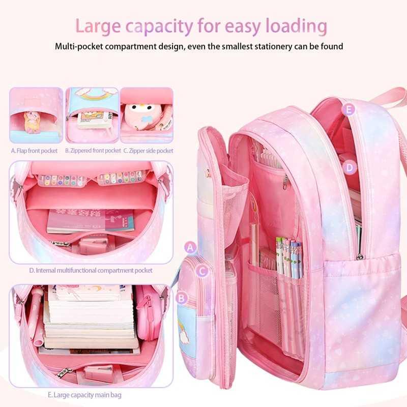 Tas Ransel Sekolah Anak Side Open Size L - A-PSL1 - Pink