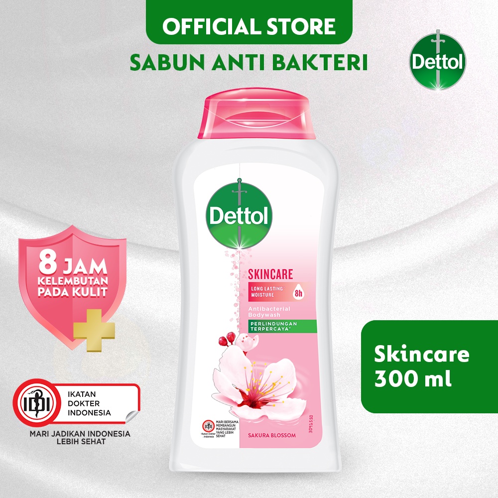 Jual Dettol Sabun Mandi Cair Anti Bakteri Skincare 300 Gr Botol ...