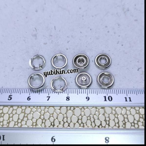♂ 1 Gross Kancing Snap Besi 9mm Anti Karat Kode 220 Kancing Jepret untuk Baju Bayi ➨