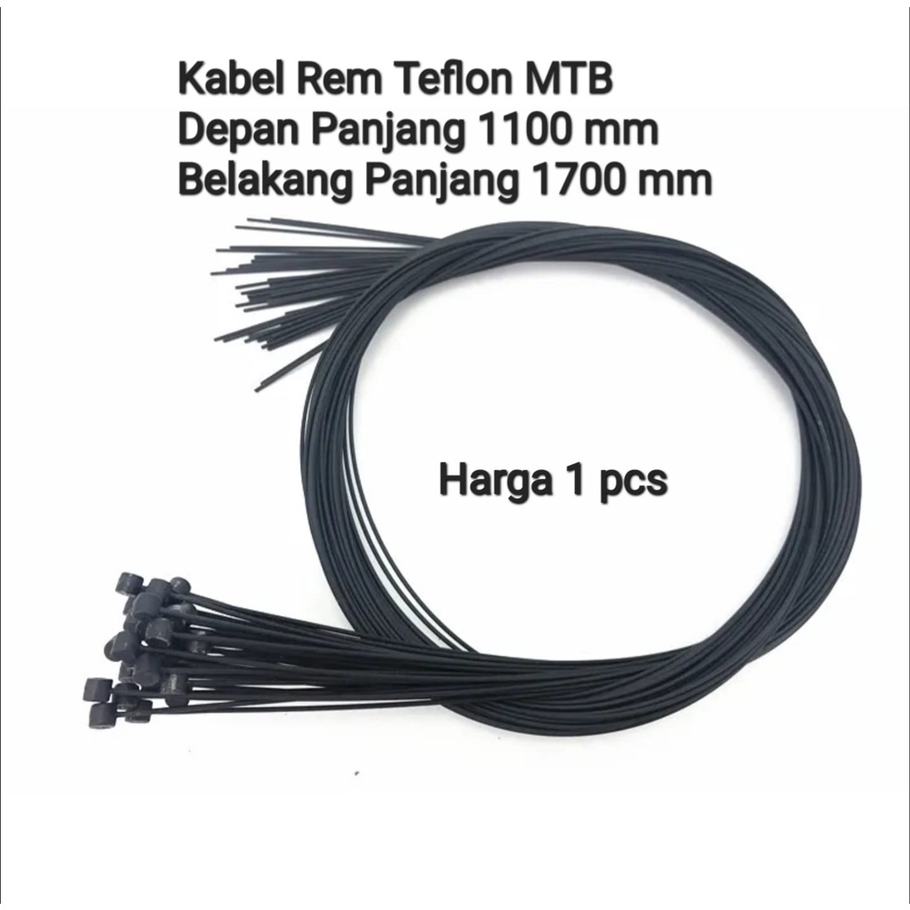 Kebel Dalam Rem Teflon Sepeda MTB Inner Cable Brake Teflon Mountain Bike 1700mm Kawat dalam Rem Sepeda Lipat MTB