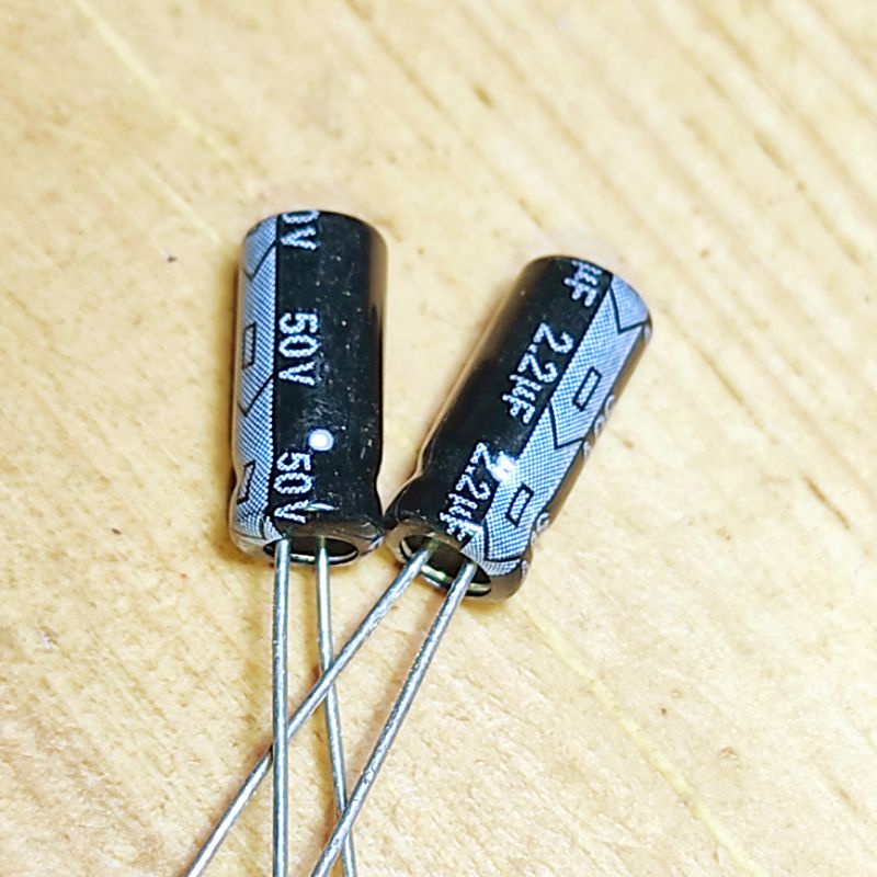10pcs Elco 2.2uf 50V 5 x 11 Kapasitor 2u2 Elko 225 Capasitor 2,2uf 2,2u 2.2u bukan elna jackon panas