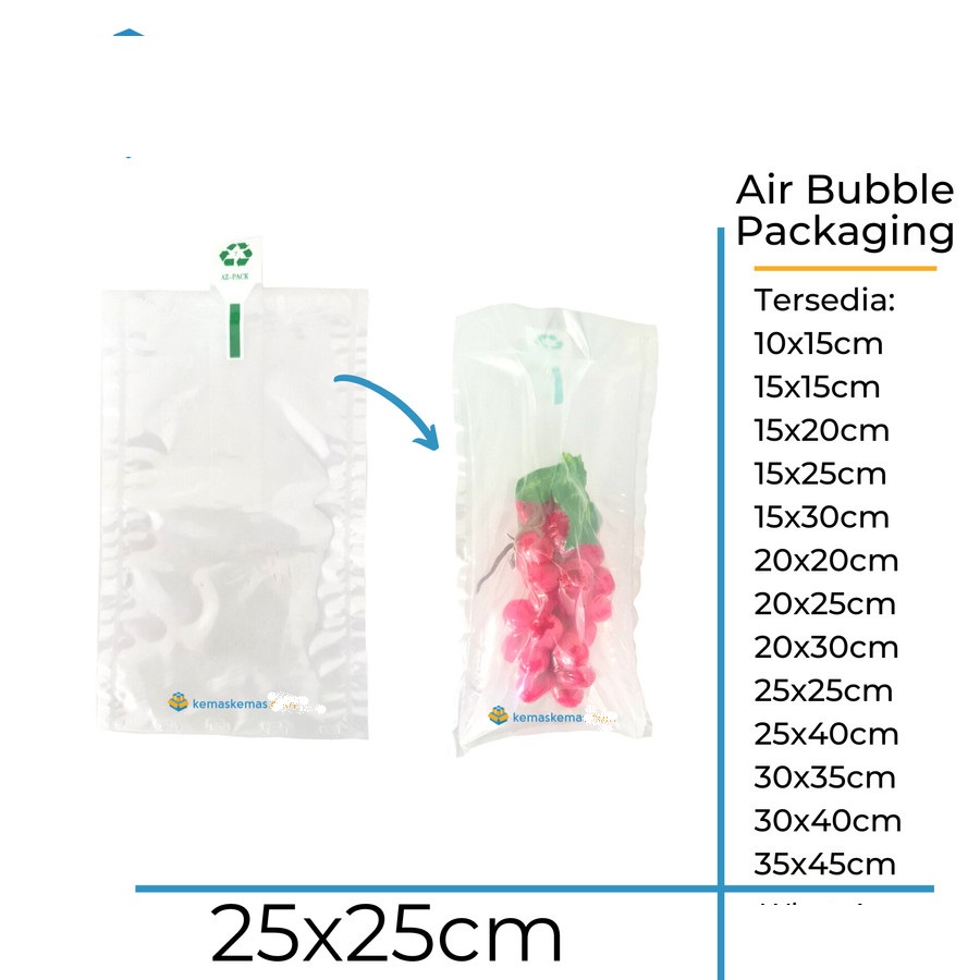 

20x25 cm Poly Air Bubble Wrap Plastic Packaging | Plastik Bubble Polos