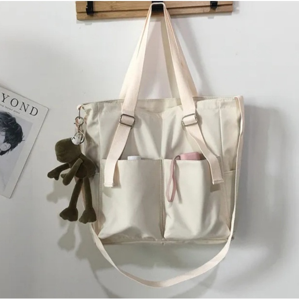 Tas Tote Bag Terbaru Kekinian Model Style Korean Anti Air Buat Kerja Kantor Kuliah Kapasitas Besar Bisa Buat Sekolah Wanita Remaja SMP SMU Bisa Selempang &amp; Bahu