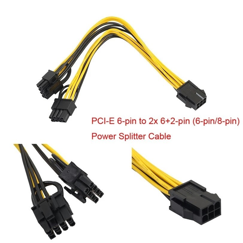 Kabel Power VGA 6 pin to 2x 8 pin