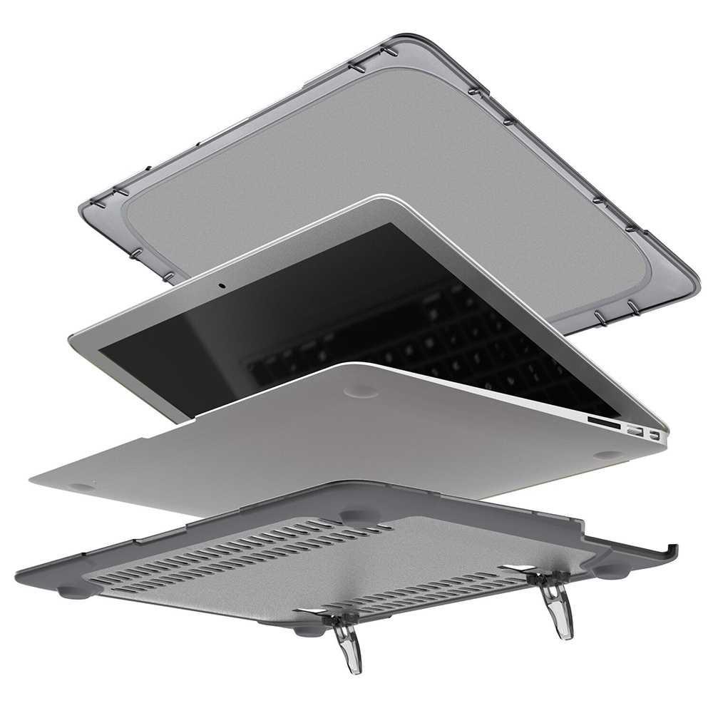 Cover Case Stand Macbook Case for Macbook Pro 16 Inch A2141 - Gray