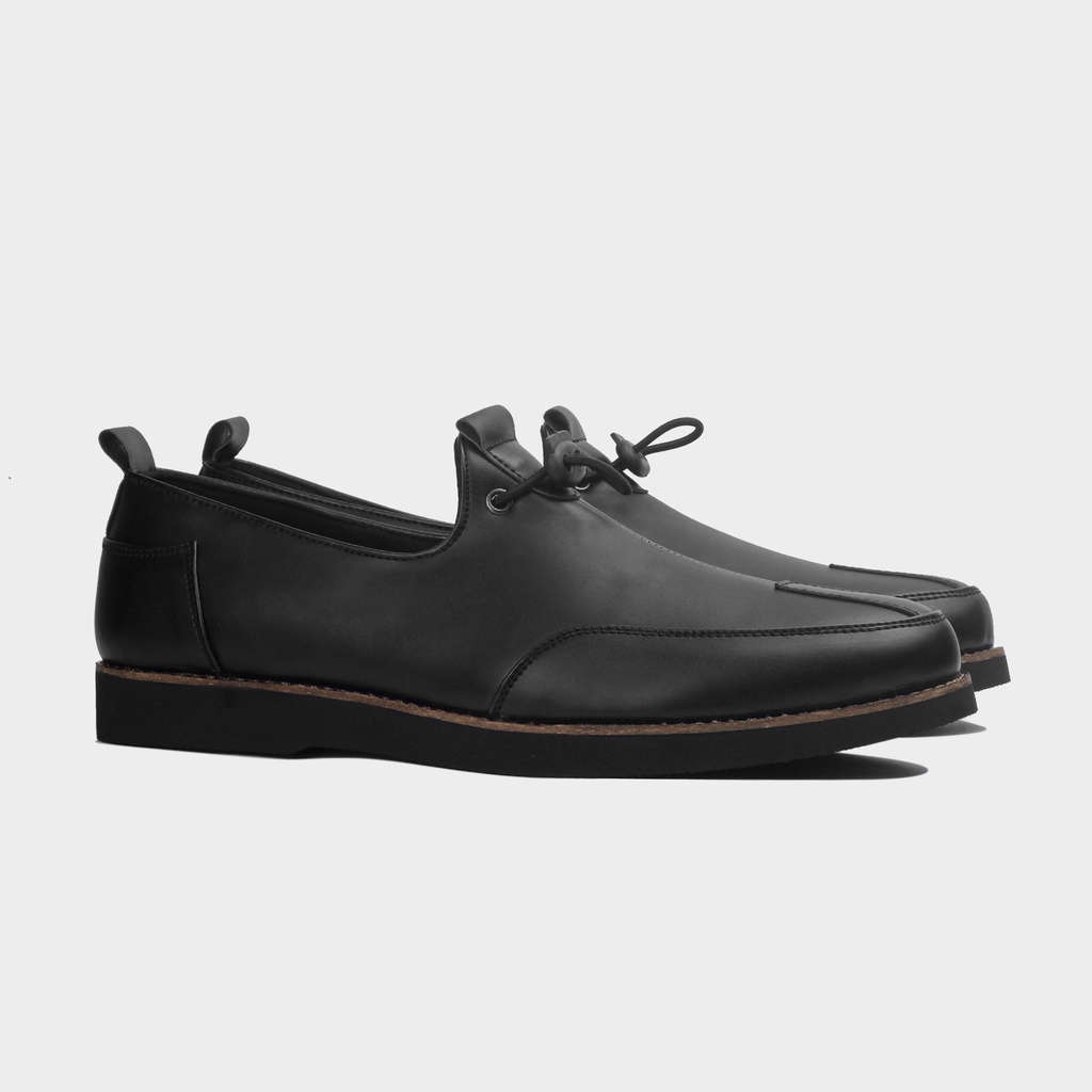 Xcloud x Satmata Sepatu SlipOn Casual Pria Nawasena Black