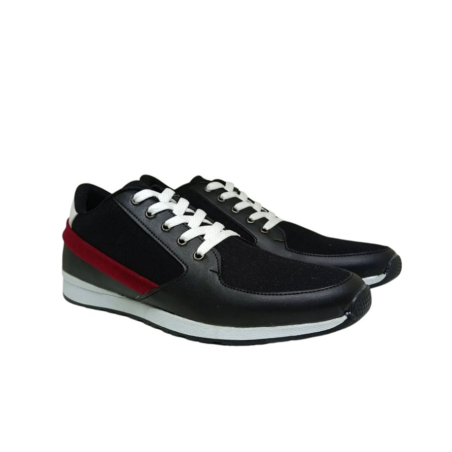 HIMARU X ZAGIB | Sepatu Pria Warna Hitam Sneaker Casual Sporty | FREE TAS &amp; KAOS KAKI