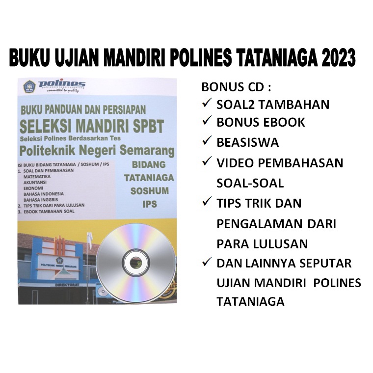 BUKU PERSIAPAN UJIAN MANDIRI POLINES POLITEKNIK SEMARANG TATANIAGA SOSHUM IPS