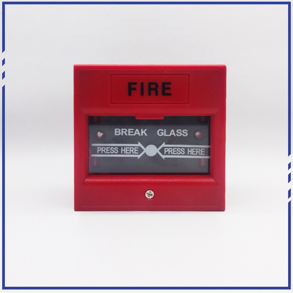 EMERGENCY BREAK GLASS FIRE ALARM SWITCH TOMBOL DARURAT KEBAKARAN