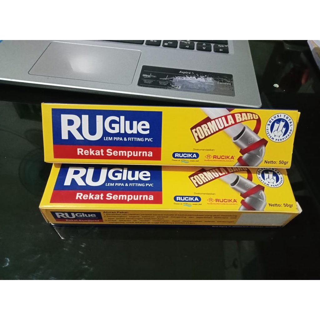Lem Pipa PVC Ruglue 50gr / Lem Pipa PVC Tube / Lem PVC Ruglue 50gr / Lem PVC Tube 50gr