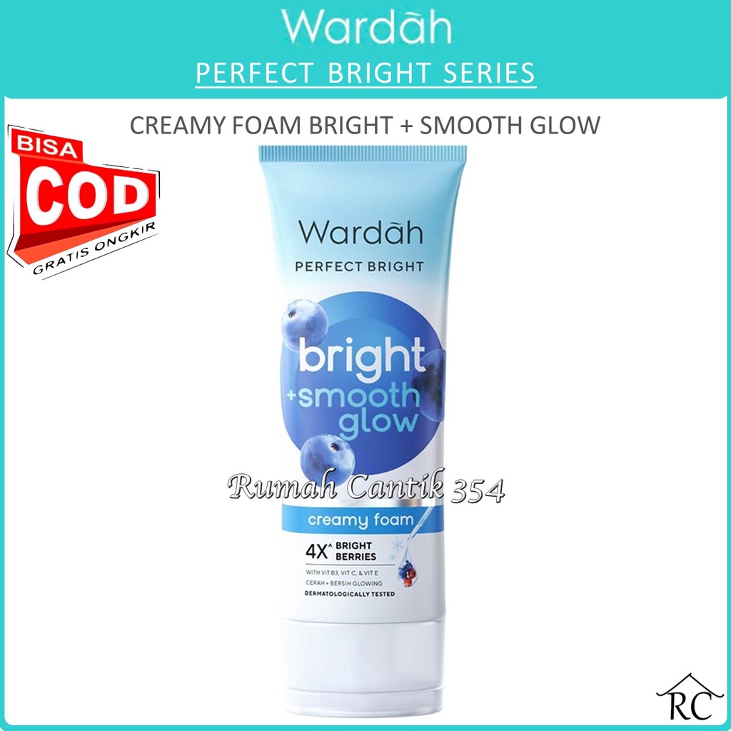 COD - Wardah Perfect Bright Creamy Foam Bightening + Smoothing - RUMAH CANTIK 354