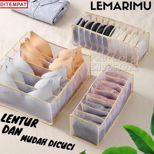 ❄ Tempat Kotak Box Penyimpanan Baju Pakaian Bayi Serbaguna Rak Celana Dalam CD Dan Bra Daleman EN200