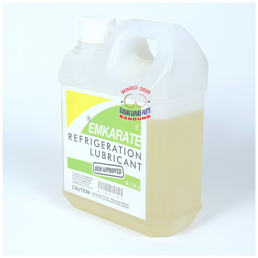 OLI OIL KOMPRESOR EMKARATE R134 A REFRIGRATION LUBRICANT | OLI AC | KULKAS 1 LITER