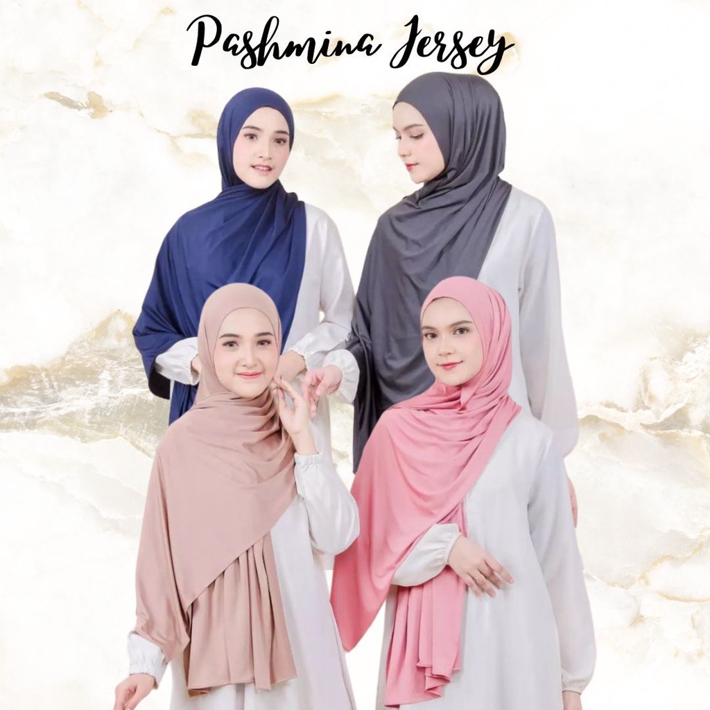 Hijab Pashmina Jersey Polos