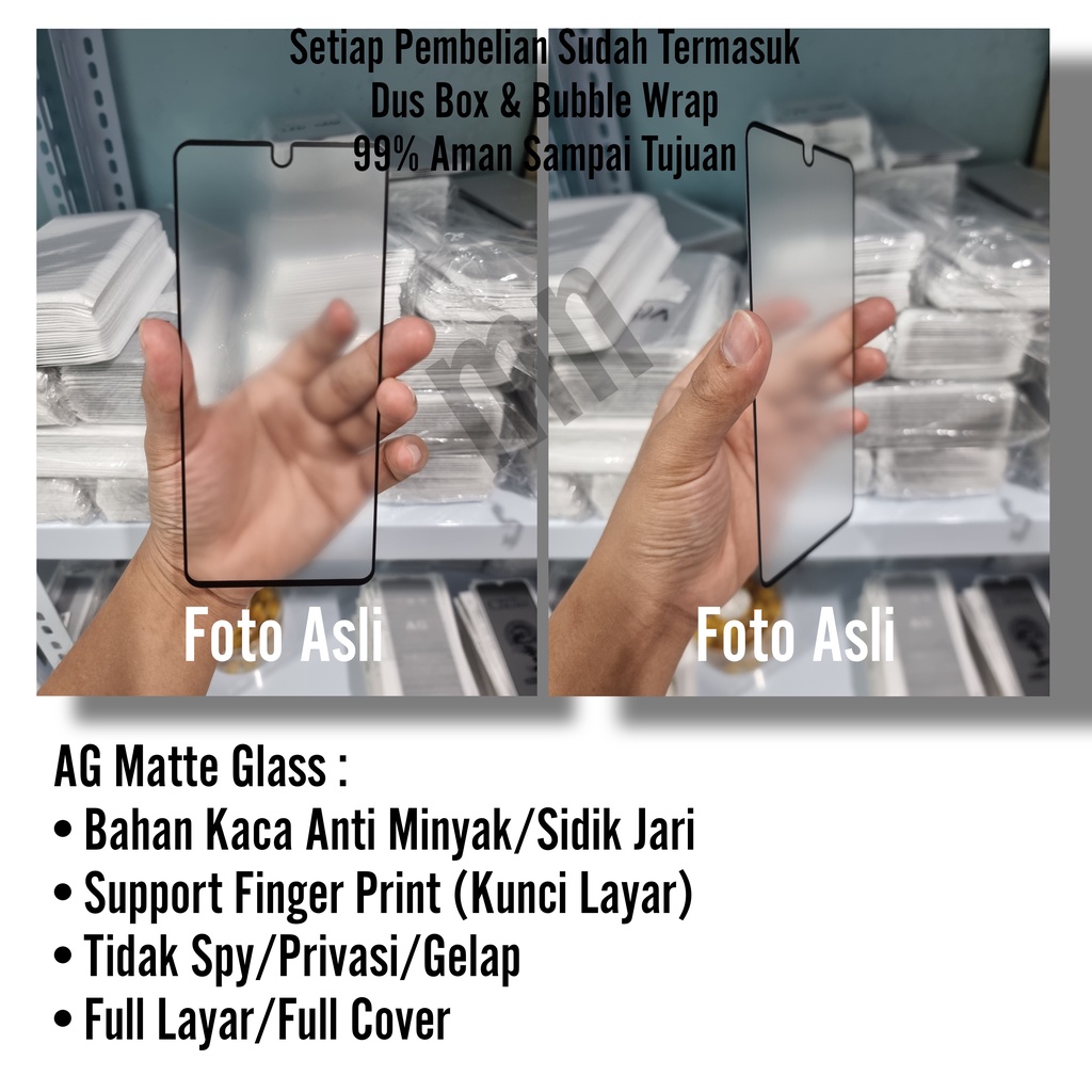 [5D] TEMPERED GLASS MATTE ANTI GORES MINYAK FULL OPPO A16 A16S Reno 2 Reno 2F Reno 3 Reno 4 4F 5 5F Reno 6 4G 5g RENO 6.4 6.6 A54 5G A55 4G 5G A94 4G 5G A95 RG 5G F9 PRO F15 F17  PRO F19/A76/A75 RENO 7 7Z RENO 8 8Z 5G A17 A77 A77S