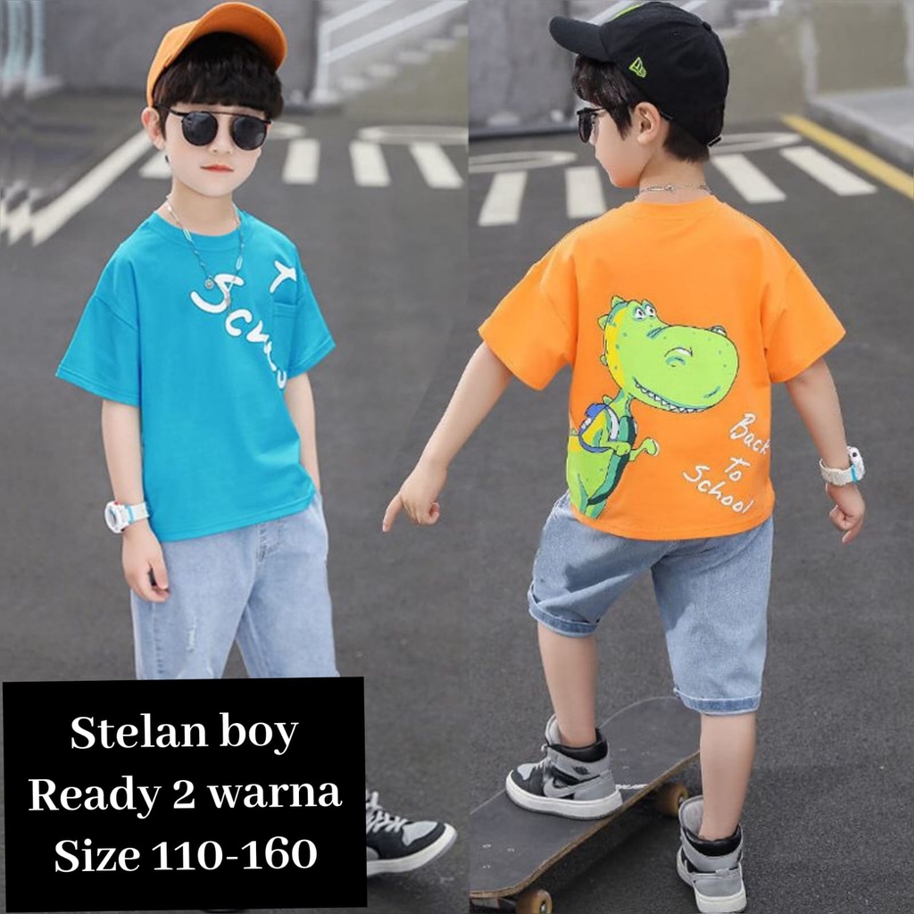 (LOLI-JKT) BOY-93 STELAN ANAK COWOK MOTIF TO SCHOOL SIZE 110-160