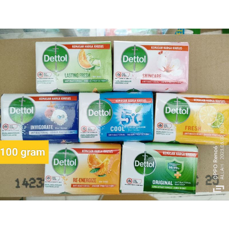 sabun dettol 100 gram