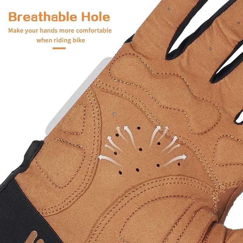 WEST BIKING Sarung Tangan Olahraga Sepeda Cycling Gloves Touch Screen L - A03-4-16 - Brown