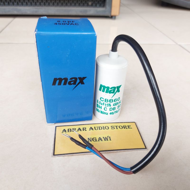 Capasitor MAX Bulat 8/450 Kapasitor Bulat Max 8uf/450v