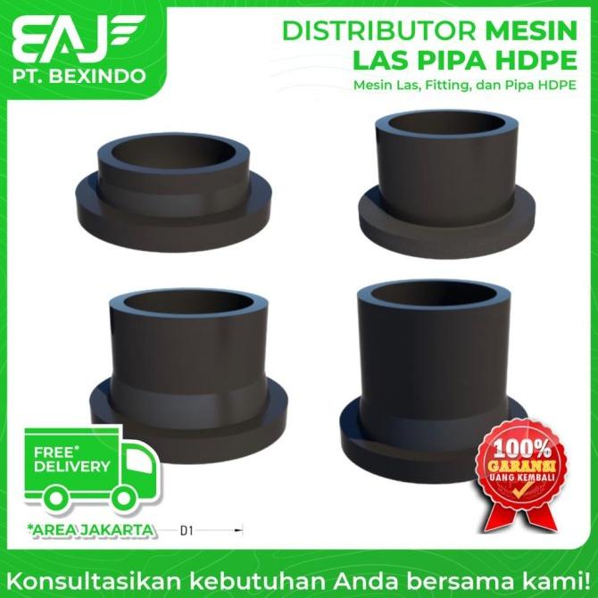 Stub end hdpe sambungan pipa 4 inch 110 mm - fitting hdpe