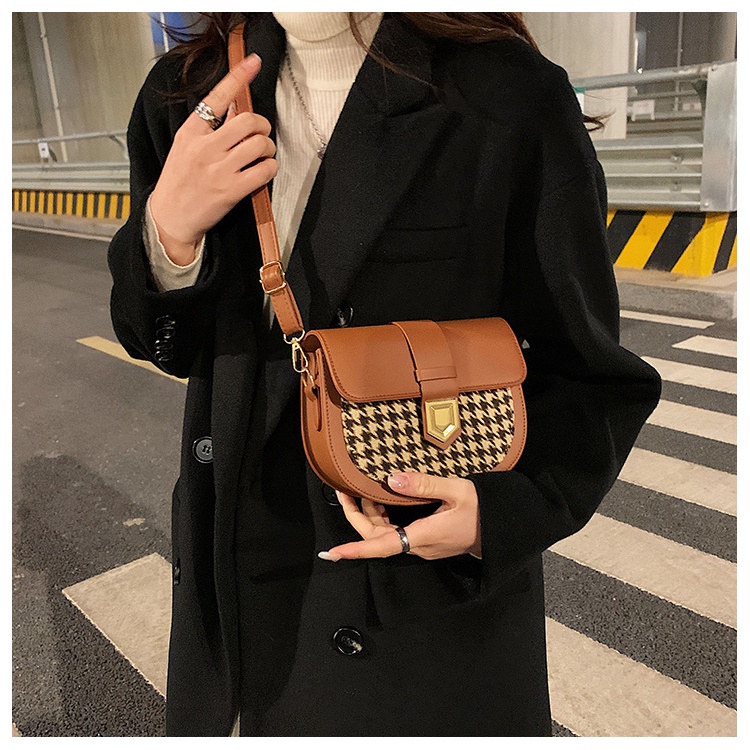 Shoulder Bag Saddle Bag PU Tas  Selempang Tas Wanita Crossbody Bag