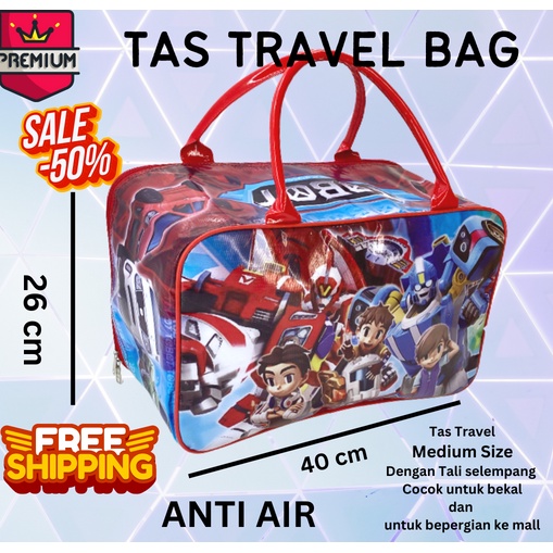 COD ~ BIG SIZE JUAL RUGI Tas Travel TC Koper Bag Anak Ukuran Besar Anti Air JUMBO (PILIH MOTIF) transformer doraemon lol little pony avenger tobot BTS