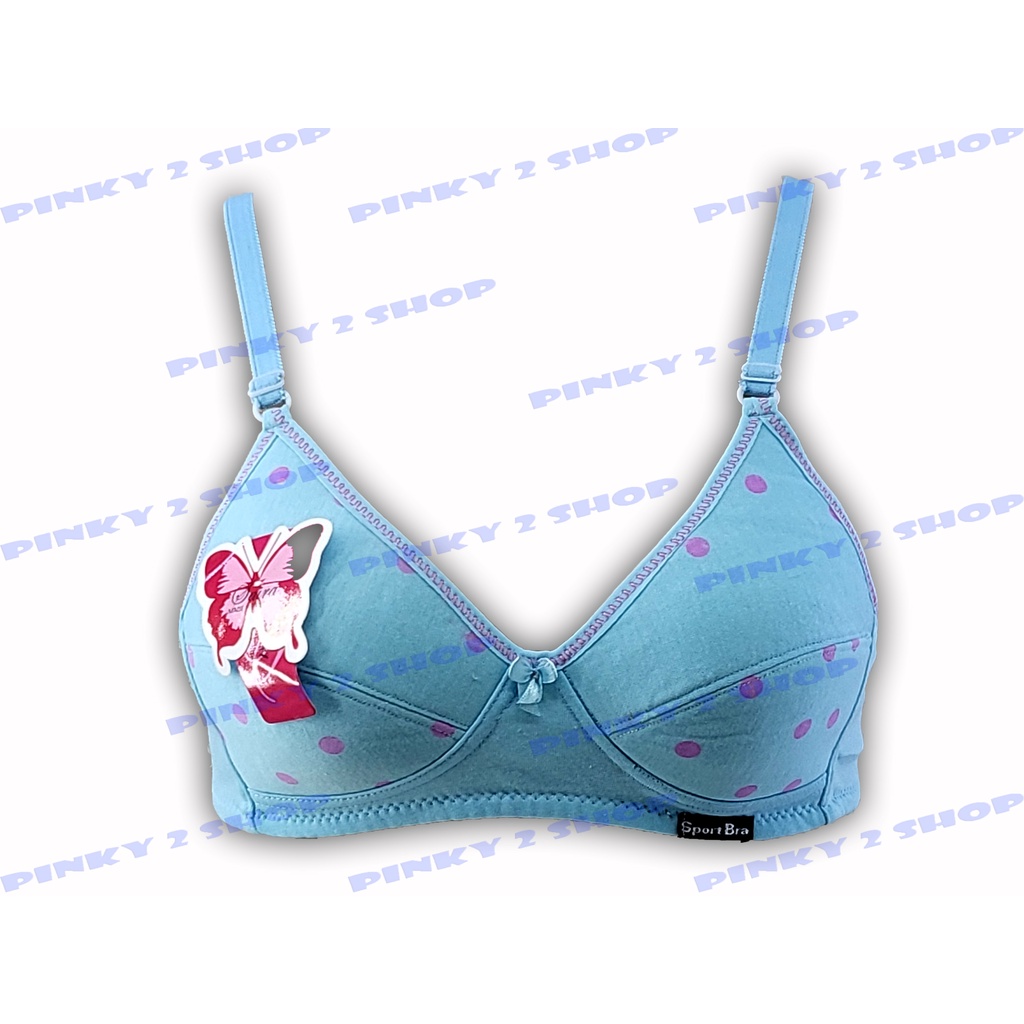 BRA PELAJAR SPORTBRA REMAJA POLKADOT SIZE 34 - 38