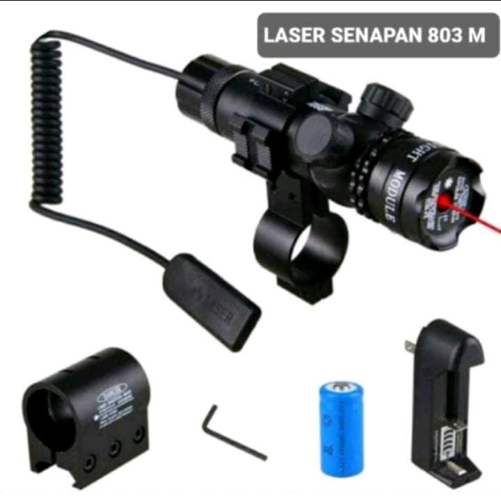 *COD* Laser Senapan Nyala Hijau dan Merah - Scope Siang Malam Fullset - Laser Scope Pointer Berburu