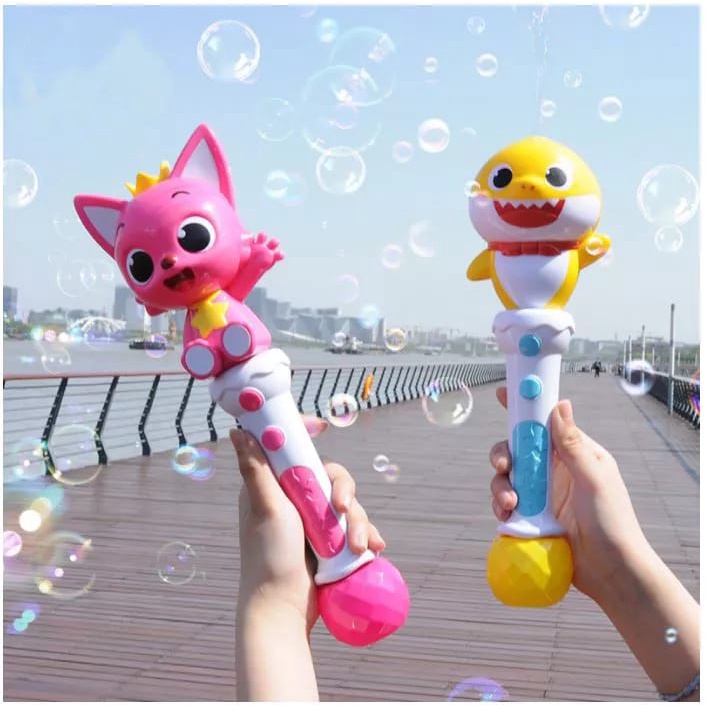 mainan Pinkfong Baby Shark Magic Bubble Wand