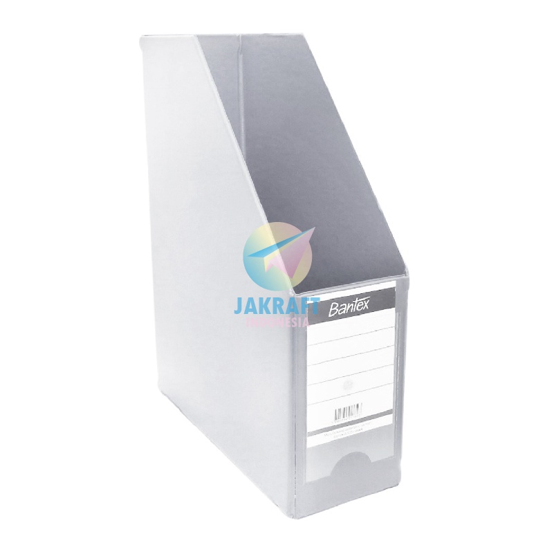 

(1 Unit) Magazine Box File BANTEX 4011 05 Warna Grey Gray FC 10 Cm PVC F4 Folio Kotak Tempat Dokumen