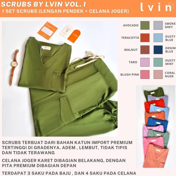 DISKON Baju Ok Jogger | Baju Ok Toyobo | Baju Jaga Dokter - Scrub Medis Lenga MURAH