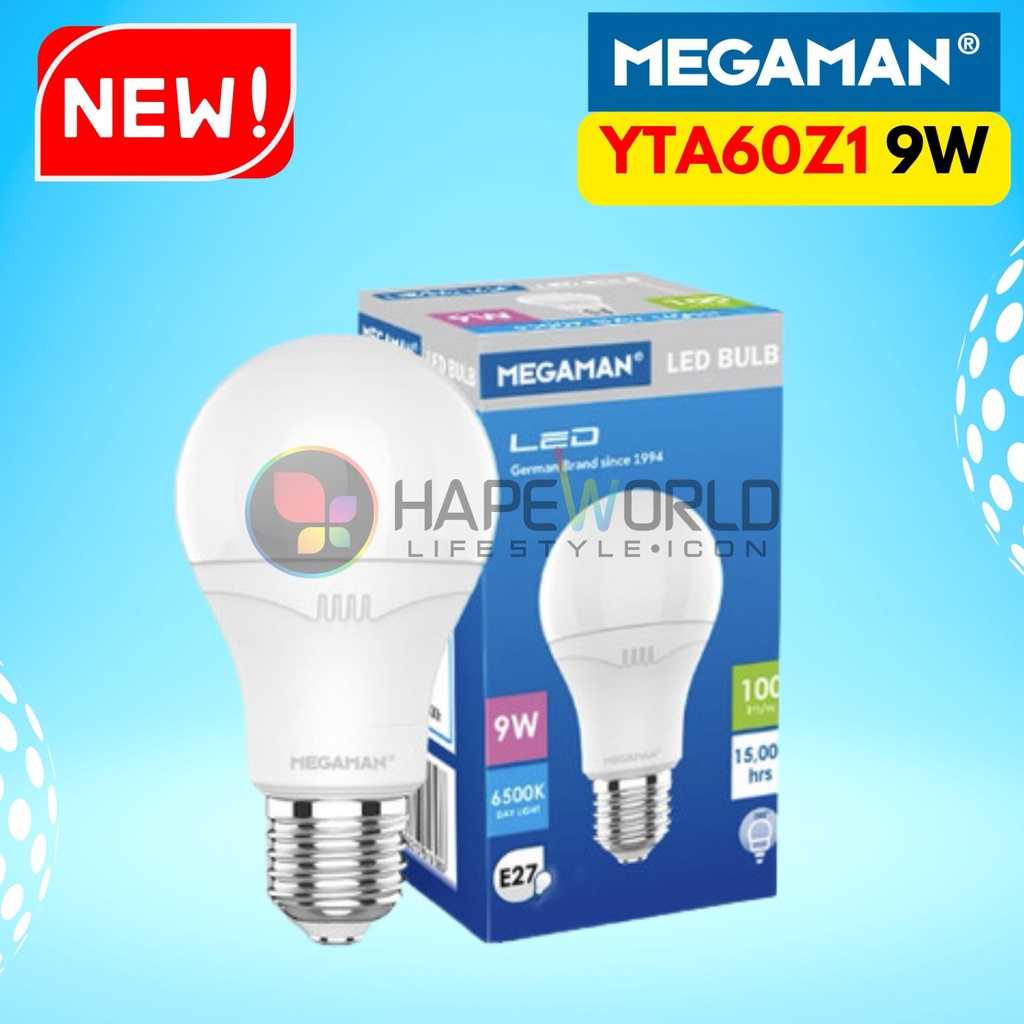 LAMPU MEGAMAN A-BULB YTA60Z1 9W 270-240V