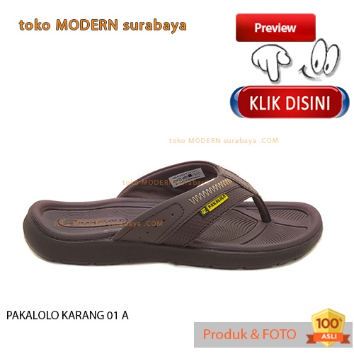 Sandal pria sandal jepit kulit casual flip flop PAKALOLO KARANG 01