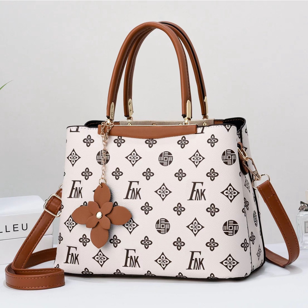 TASHAPPY BQ3604 Tas HANDBAG Wanita Motif Casual Ada Talpan + Gantungan  Terbaru model korea supplier tas import