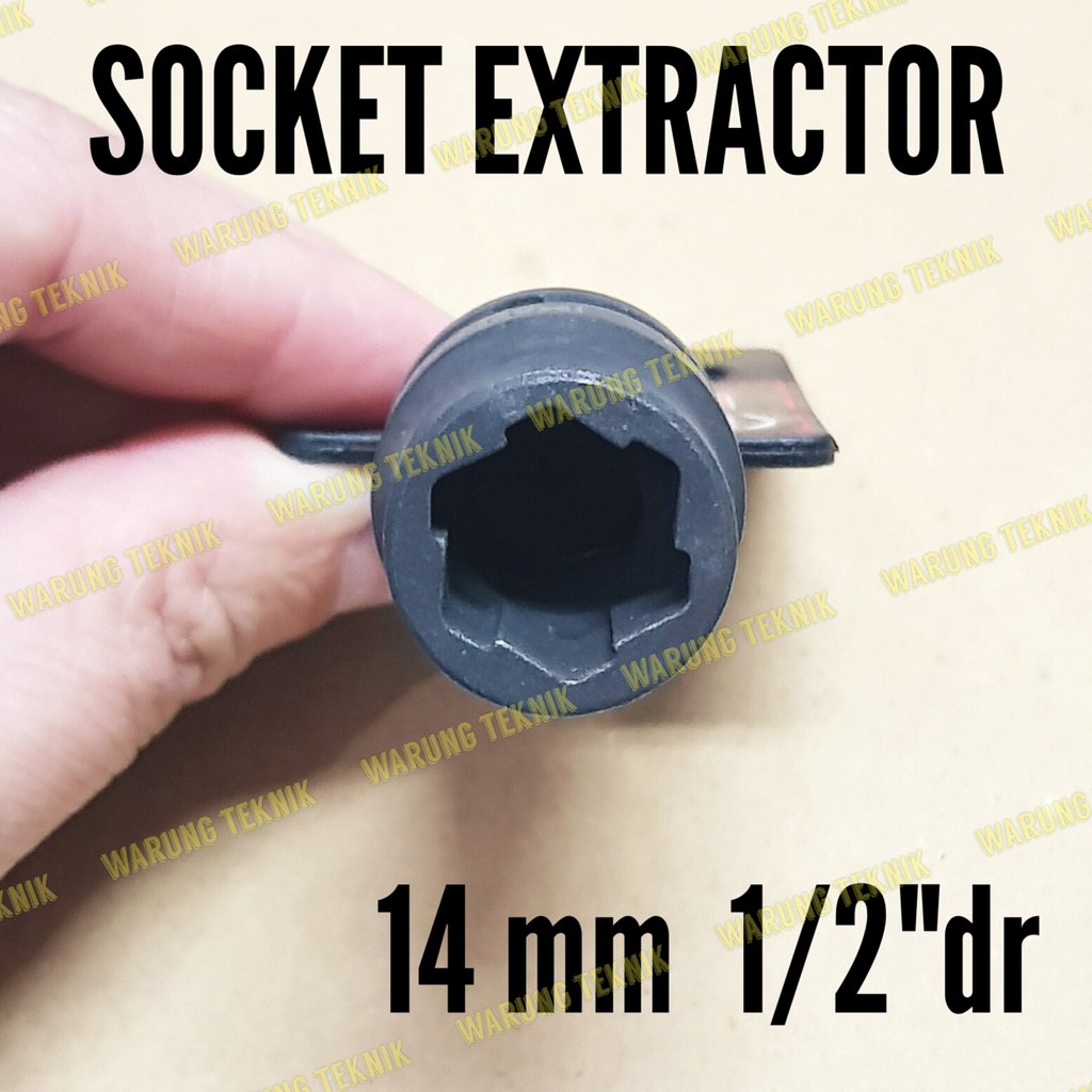 MAXPRO 1/2&quot; DR SOCKET TWIST EXTRACTOR - KUNCI SOK PELEPAS BAUT RUSAK SELEK BAHAN CR-MO 8 10 12 14 17 19 MM