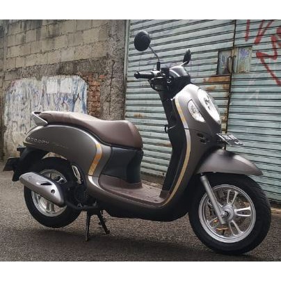 Striping Sticker Honda Scoopy Stylish 2020 2021 matte brown (gold)