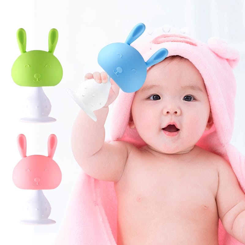 Mainan gigitan bayi / Teether bentuk Kepala Jamur / Mushroom Teether / Mainan Rattle Bayi / Teether Silikon BPA FREE