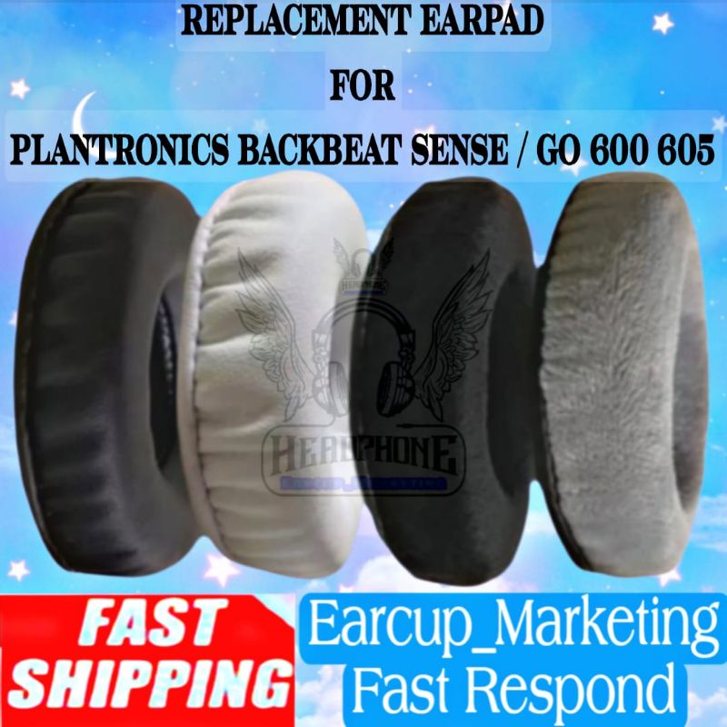 Earcup Busa Earpad Plantronics Backbeat Sense GO 600 605 Headphone