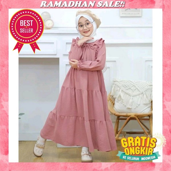 Hanina Syari Kids Set Hijab Baju Gamis Anak Perempuan Umur 4 9 Tahun Model Terbaru 2023 Gamis Syari 