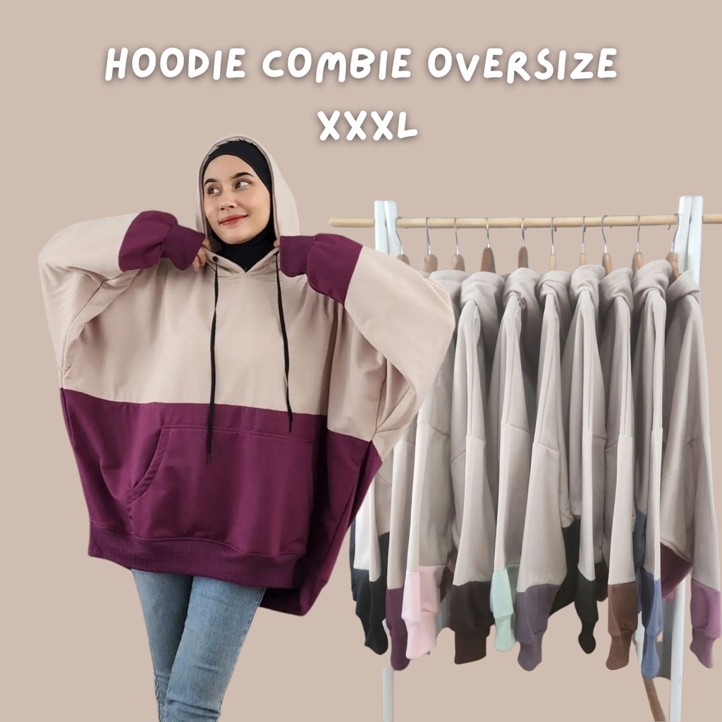 HOODIE COMBIE BATWING OVERSIZE XXXL