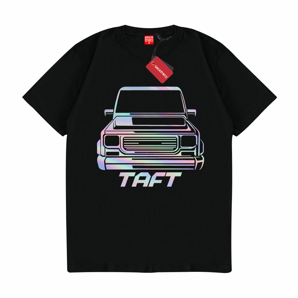 SAKAZUKI Kaos Baju Distro Unisex Gambar Mobil DAIHATSU TAFT GT ROCKY FEROZA Siluet Hologram