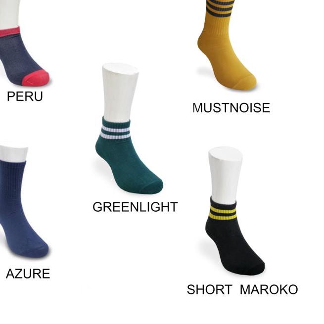 ℗ Paket crew socks 5 pasang ➸