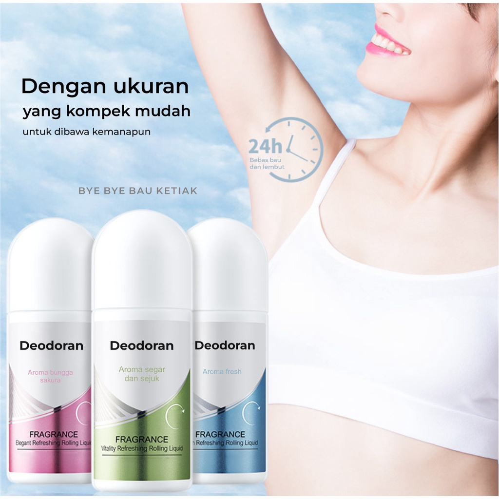 Deodorant Dry Serum Natural Brightening Menyegarkan dan penghilang bau badan